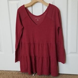 Tiered long sleeve t-shirt